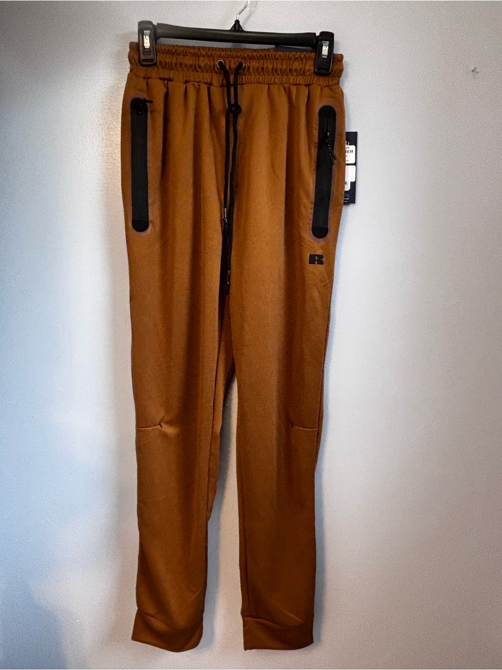 Russell Athletic Men's Brown Performance Tech Jogger Sweatpants Sz S. NWT